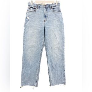 Abercrombie & Fitch Jeans Womens 10 Blue Ankle Straight Ultra High Rise Curve LV